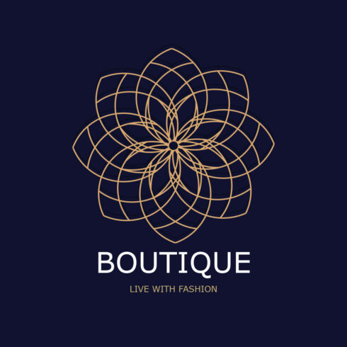 Unique and Creative Boutique Line Art Logo Design main cover.