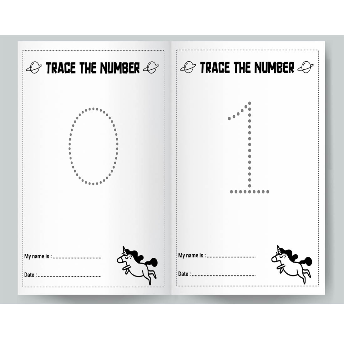 Number Tracing Single Design cover image.