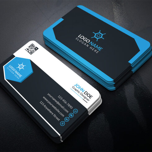 Corporate Business Card Design Template. | MasterBundles