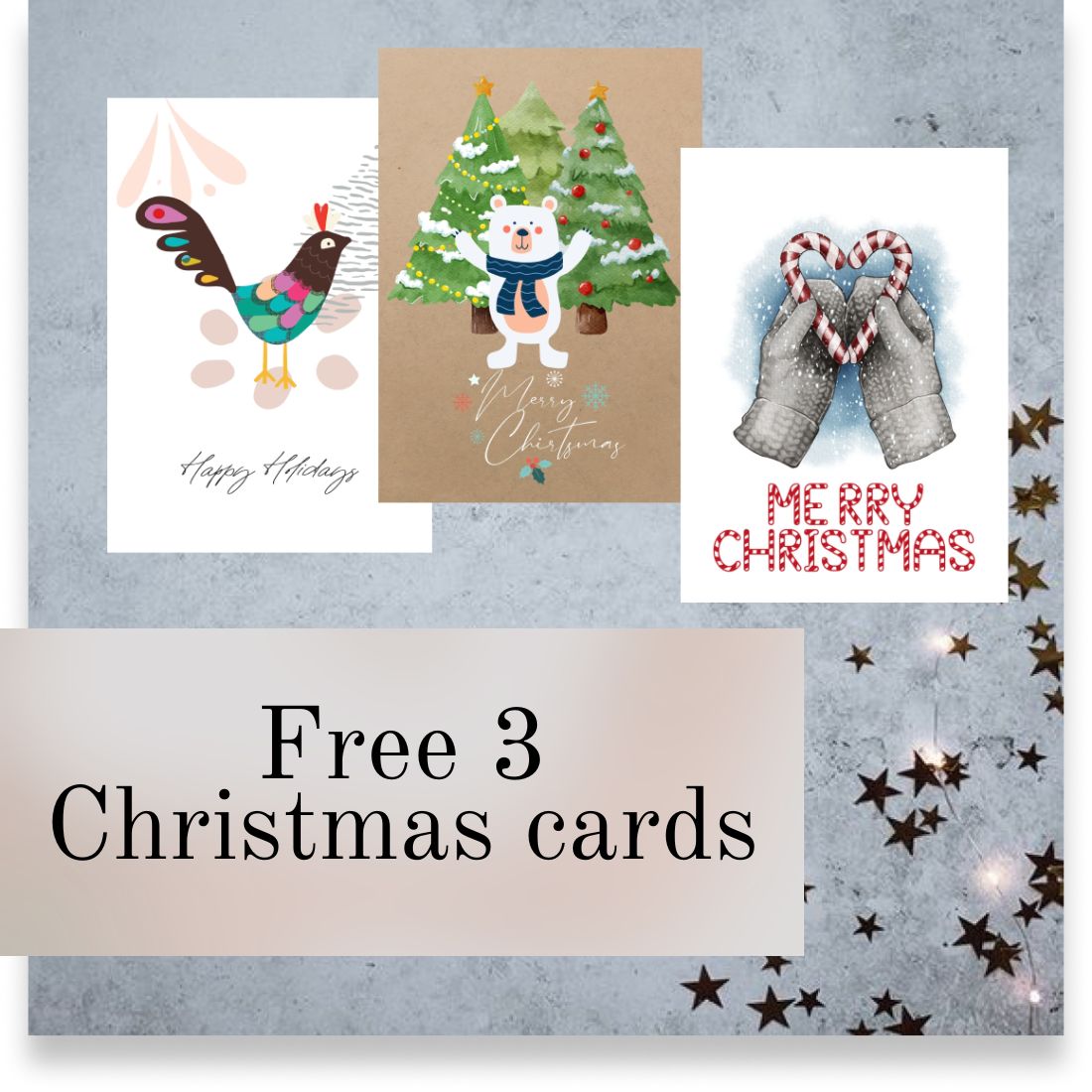 Free Christmas Cards Design cover image.