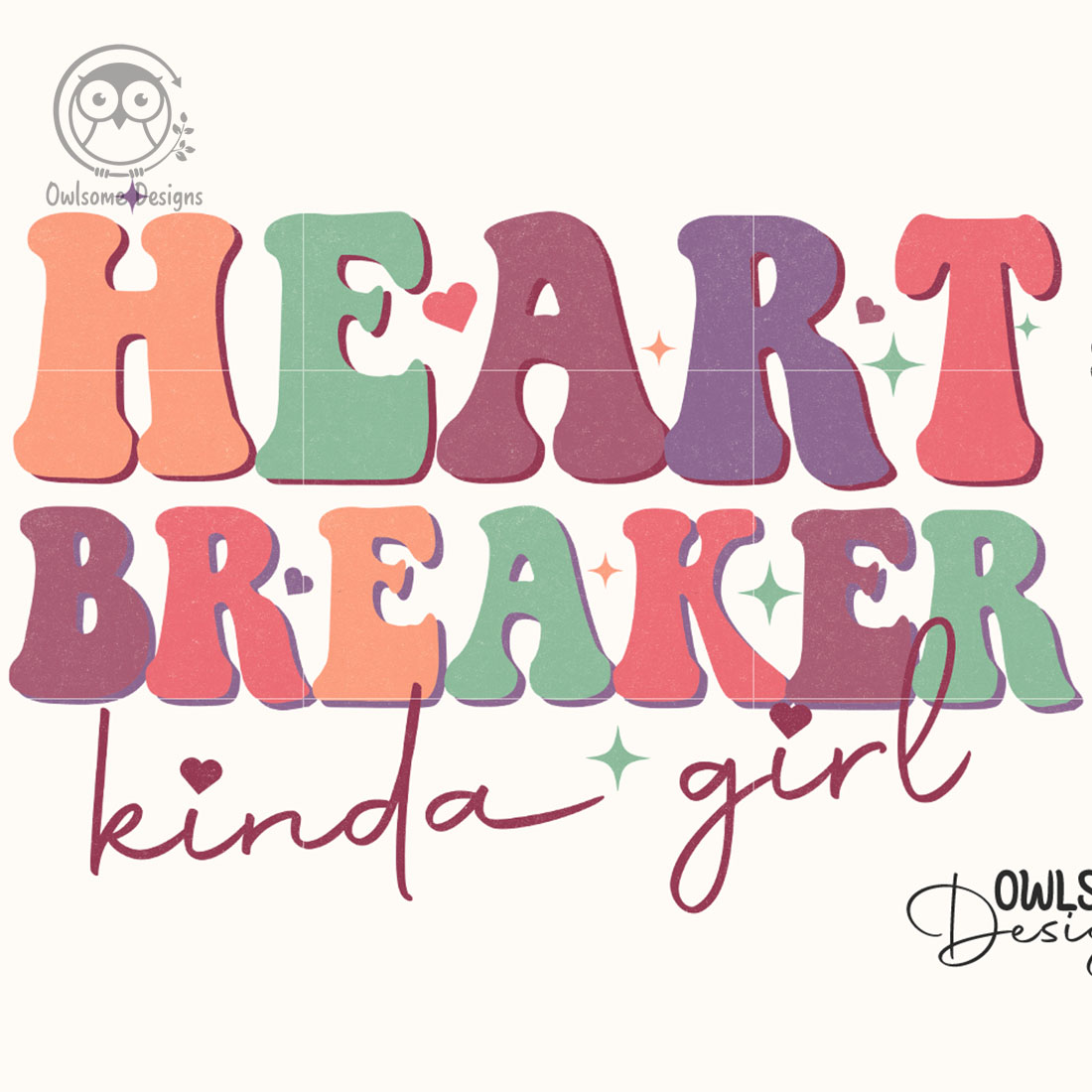 Heart Breaker Kinda Girl Retro Quotes Valentine main cover.