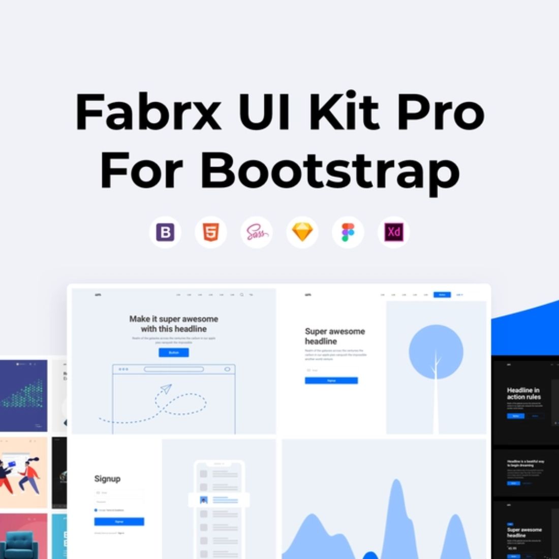 Bootstrap UI Kit PRO cover image.