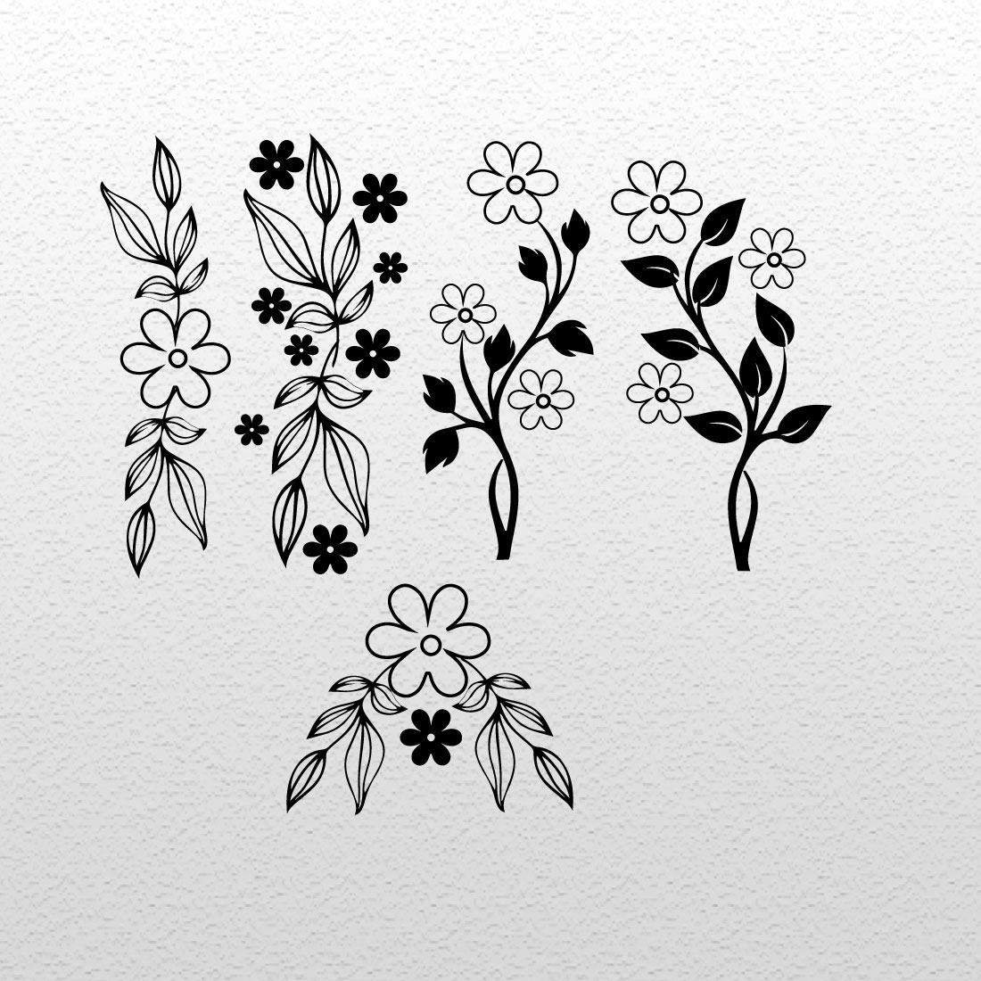 A selection of gorgeous flower silhouette images