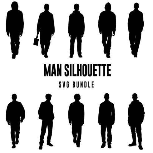 Collection of gorgeous images of men silhouettes.