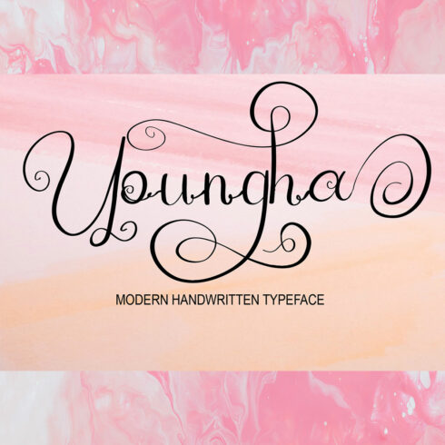 Signature Font Script Youngha Design cover image.