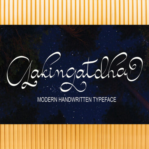 Font Signature Gakimgatdha Design cover image.