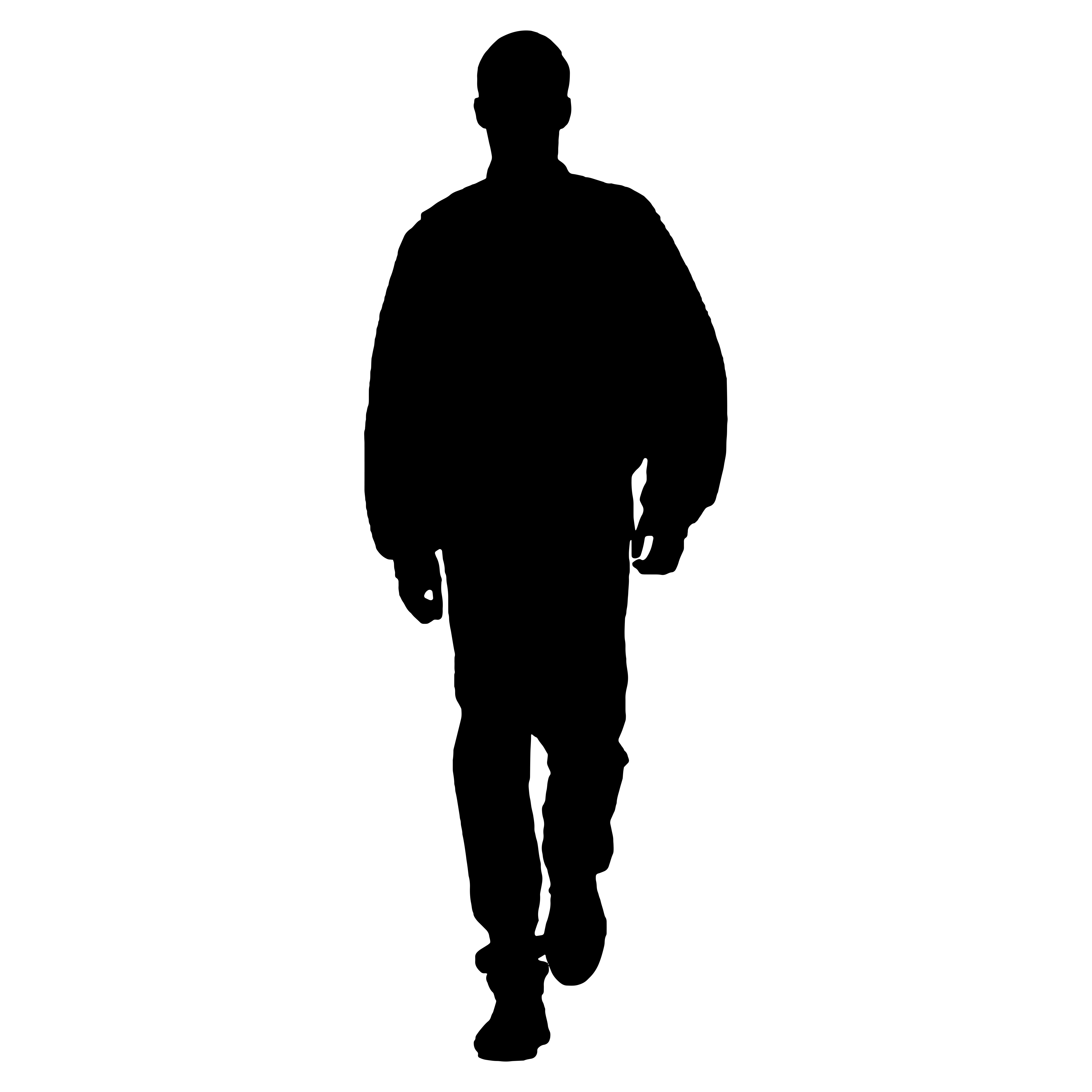 Great image of a silhouette of a man.