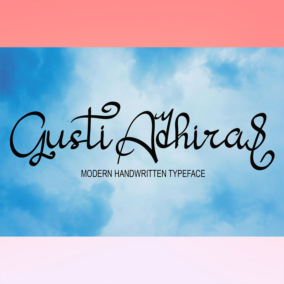 Gusti Adhira Script Font main cover.