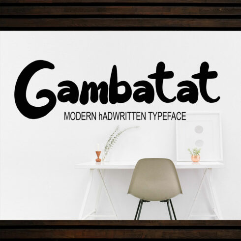 Gambatat Font Signature main cover.