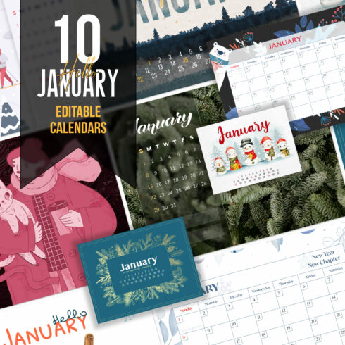 10 free January Calendars.