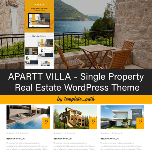 Apartt Villa - Single Property Real Estate Wordpress Theme.