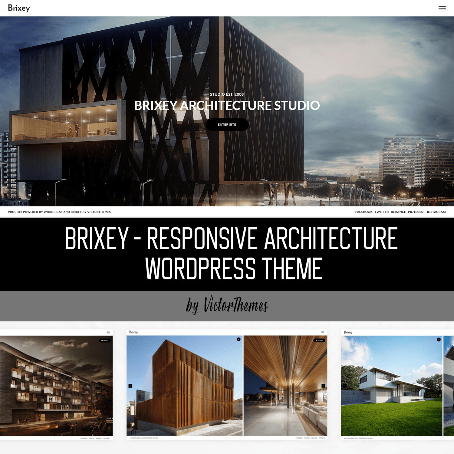 Brixey – Responsive Architecture WordPress Theme.