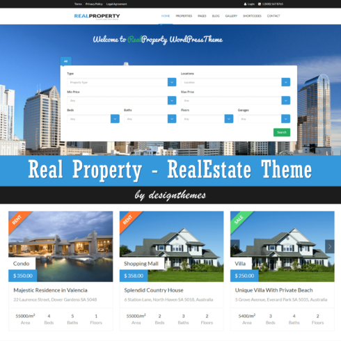 Real Property - RealEstate Theme.