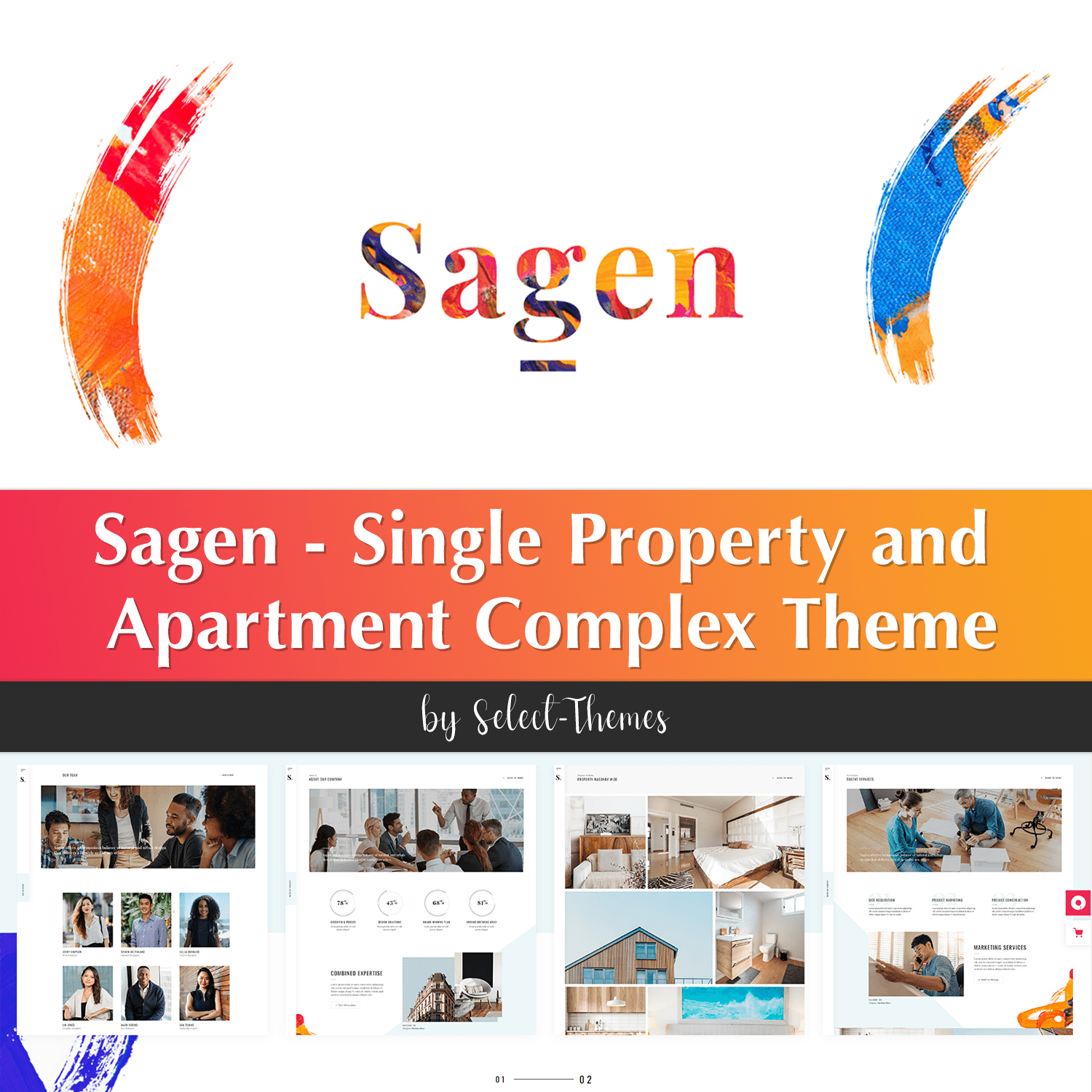 Sagen - Single Property And Apartment Complex Theme.