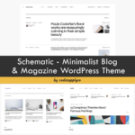 Schematic - Minimalist Blog & Magazine WordPress Theme – MasterBundles