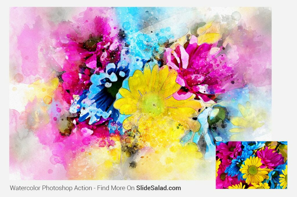 Watercolor Photoshop Action – MasterBundles