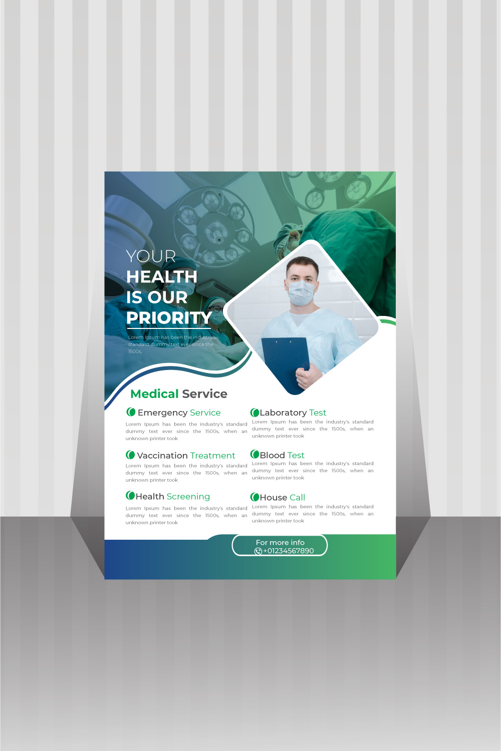 Healthcare flyer image with great design