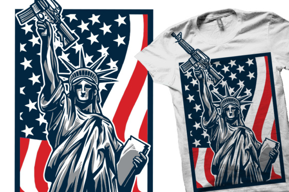 USA print for your t-shirt.