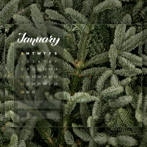 Free January Calendar Christmas Tree – MasterBundles