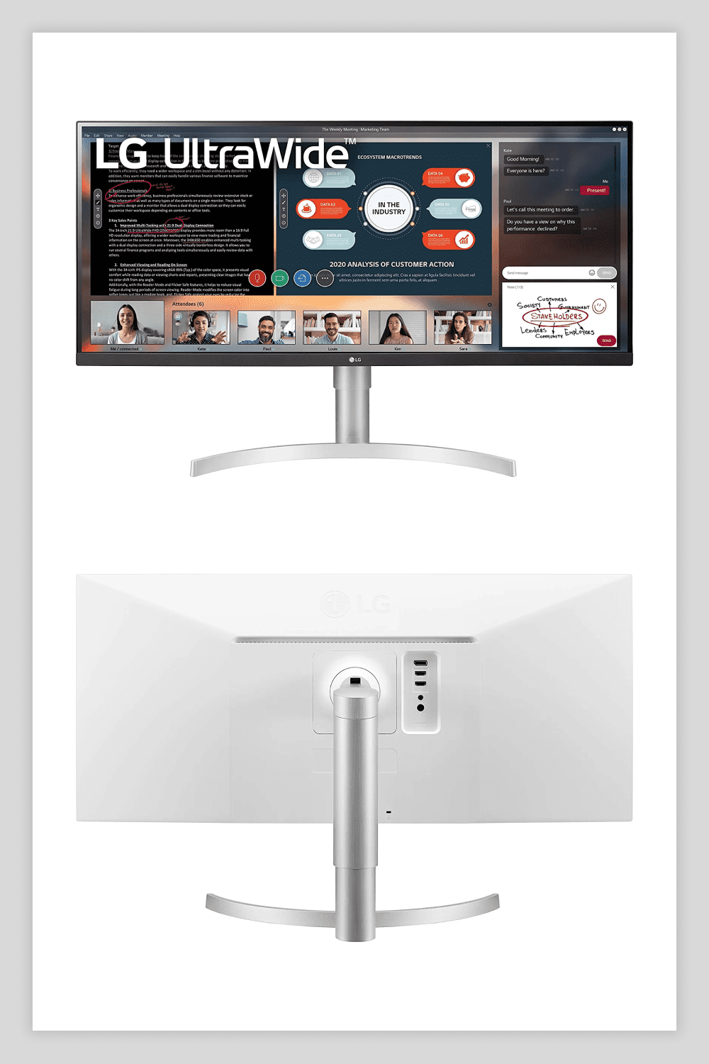 Photo of ultrawide monitor LG.