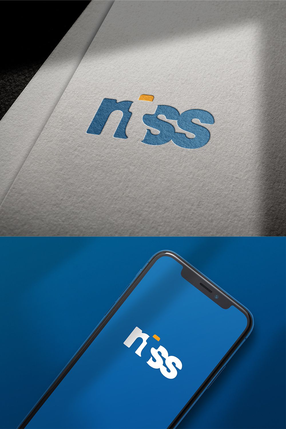 Ntss Letter Logo Design pinterest image.