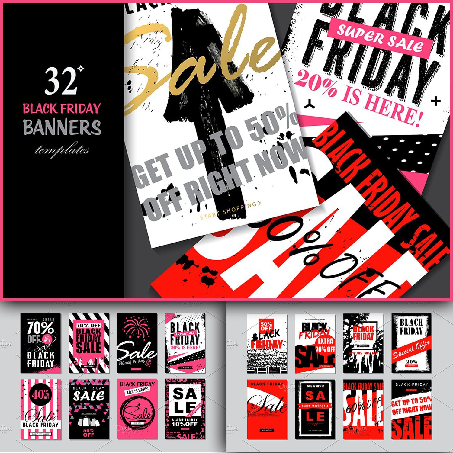 Black Friday Banners Templates.