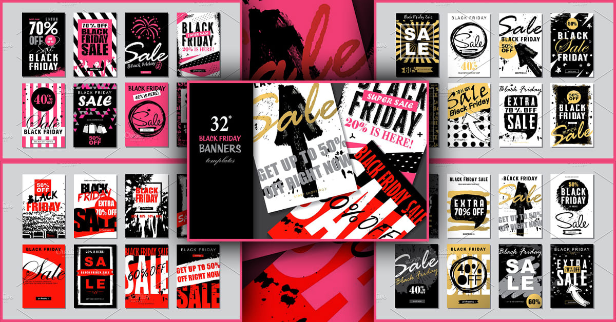 Black Friday Banners Templates - Facebook.