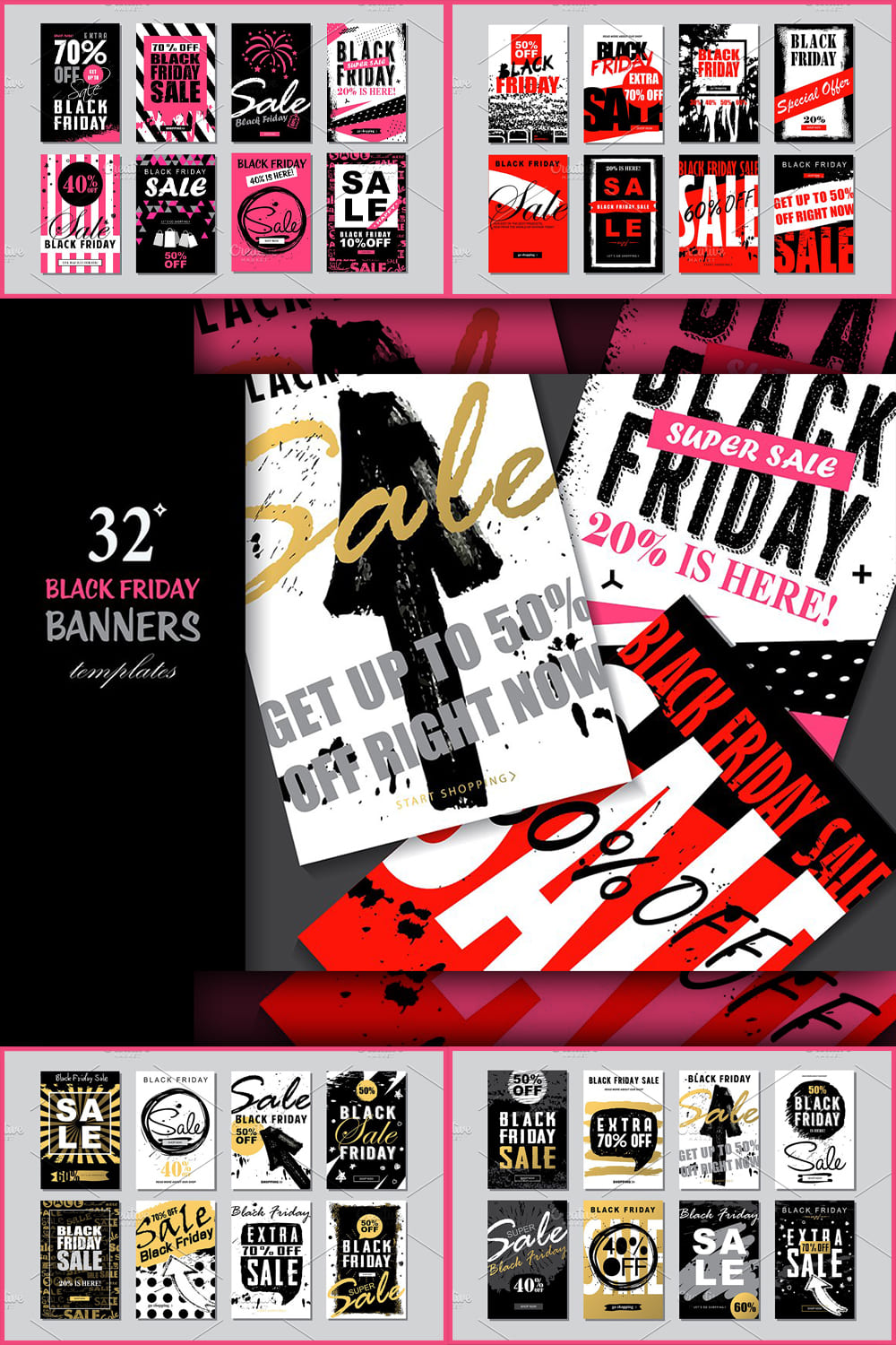 Black Friday Banners Templates - Pinterest.