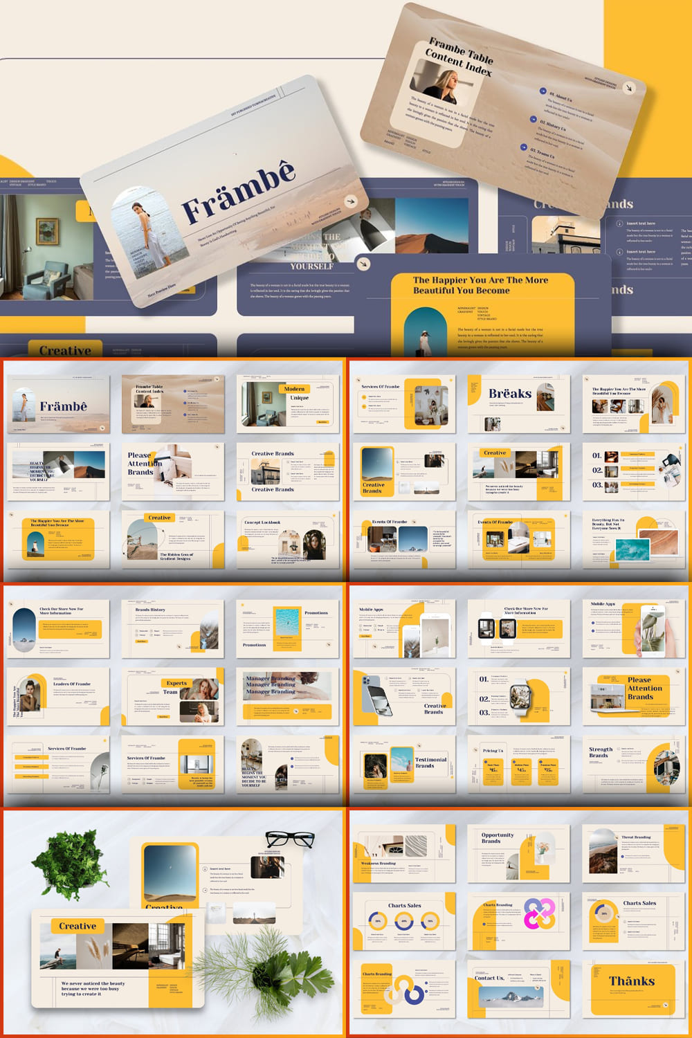 Frambe - Creative Brands Google Slide pinterest image preview.