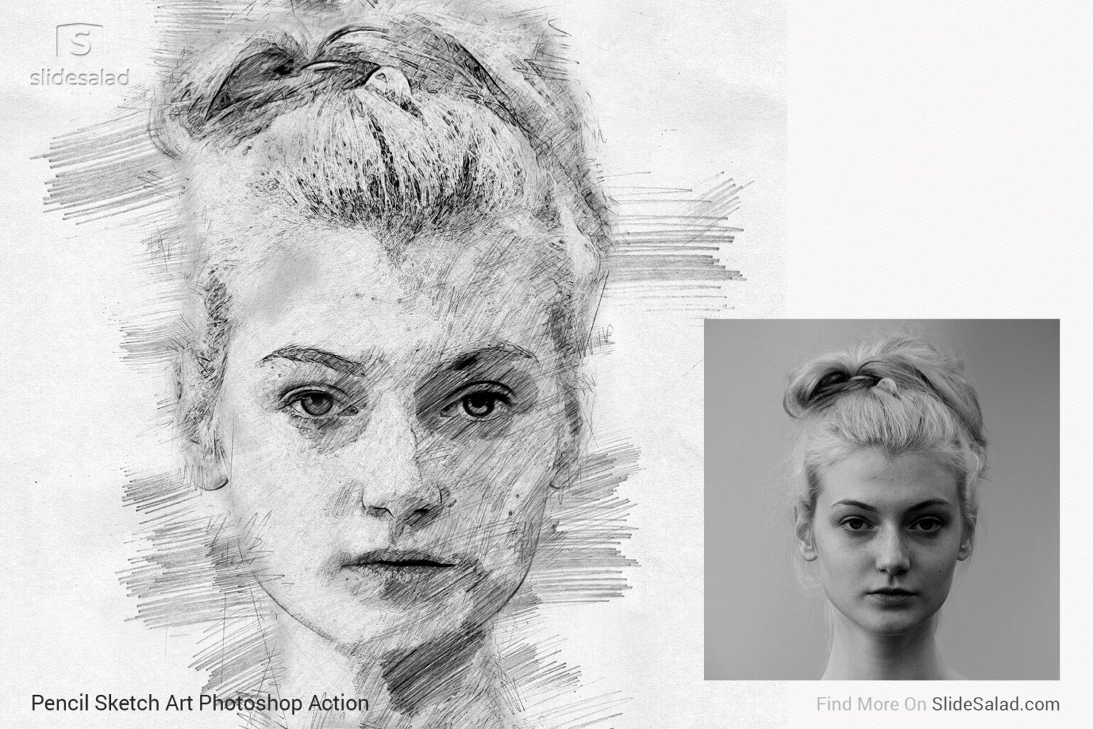 Pencil Sketch Art Photoshop Action – MasterBundles