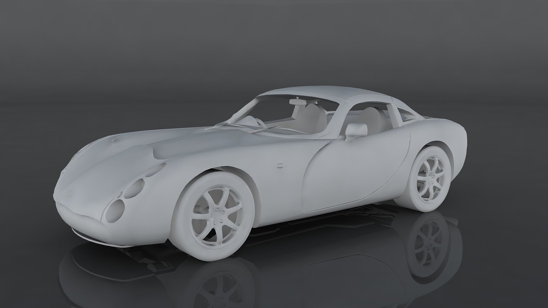 2001 tvr tuscan s gray mockup in the right side.
