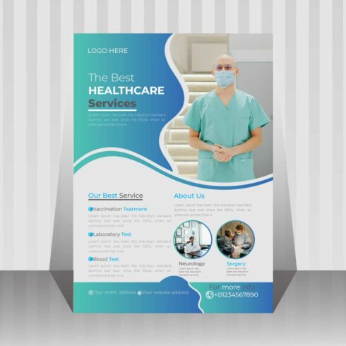 Image of a medical flyer with a beautiful design