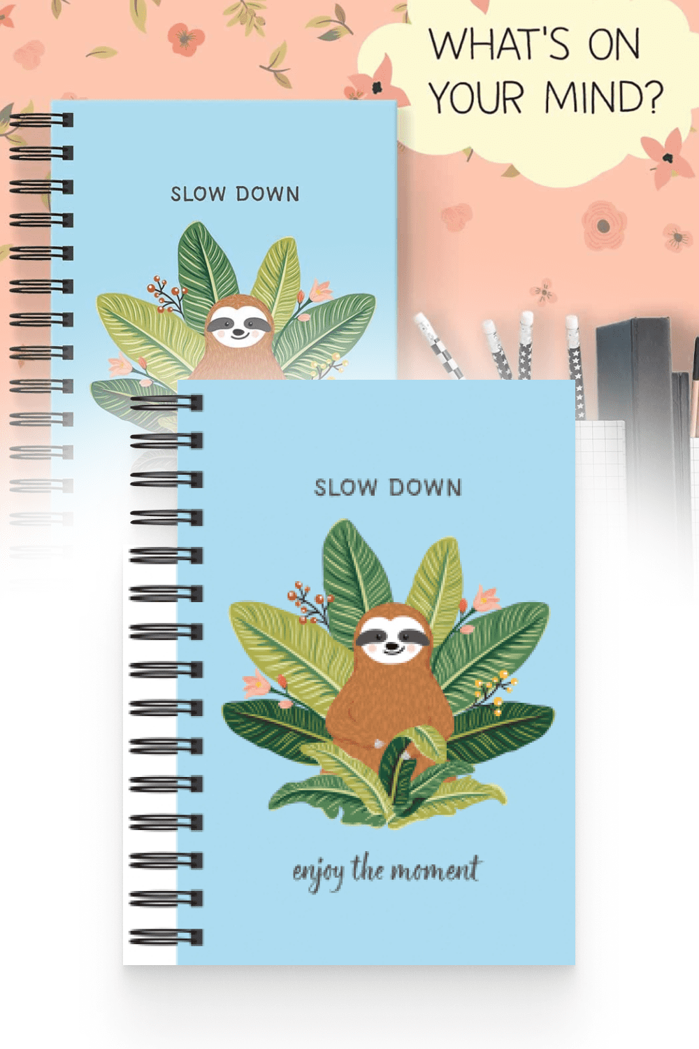 Sloth Journal with funny animal and text on the cover.