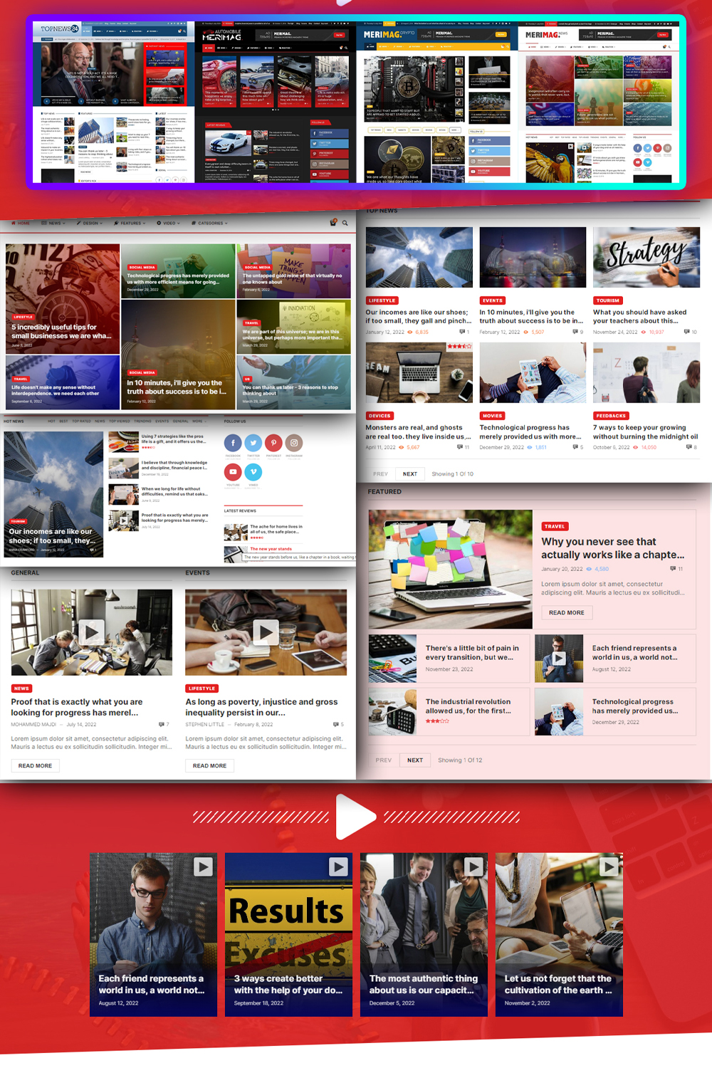 Merimag - Elementor Blog Magazine And News Wordpress Theme - Pinterest.