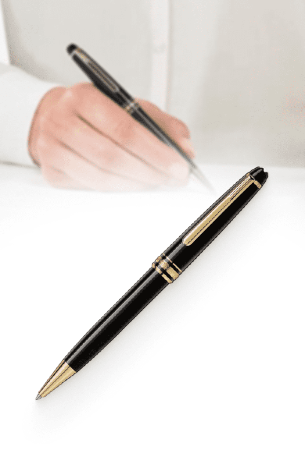 Montblanc Meisterstuck Black Ballpoint Pen.