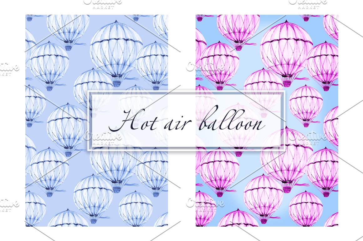 Two hot air balloons options.