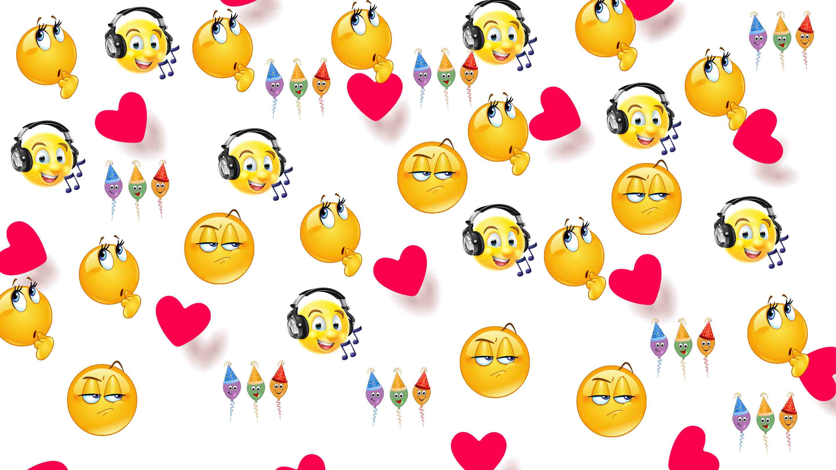 Smile Emoji Pattern Design Bundle preview image.