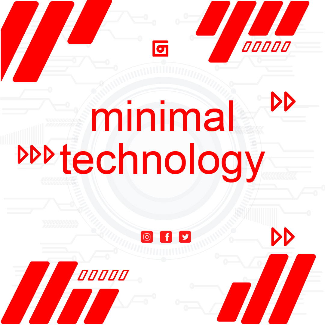 Flat Design Minimal Technology Instagram Post Template - MasterBundles