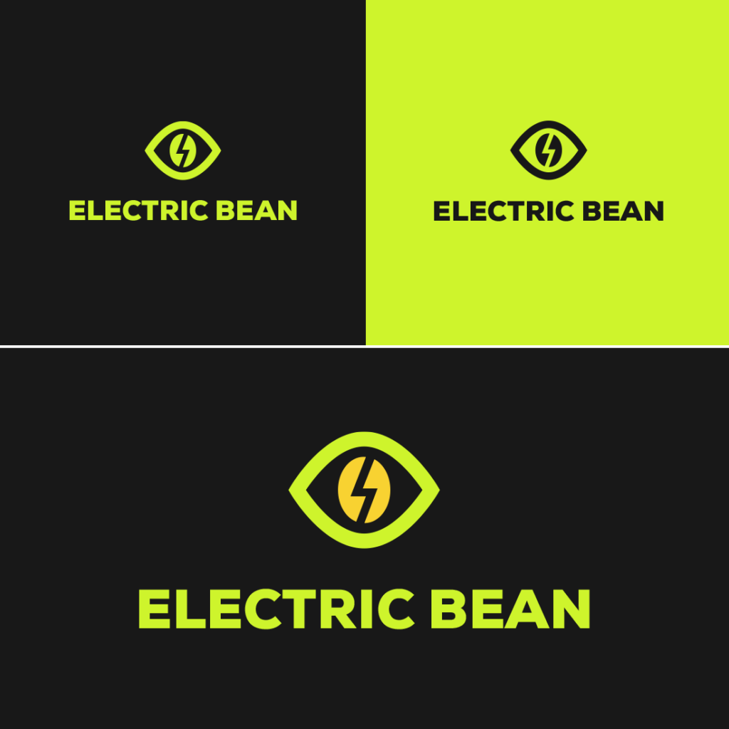 Electric Bean Logo design. ( Coffee Logo ) MasterBundles