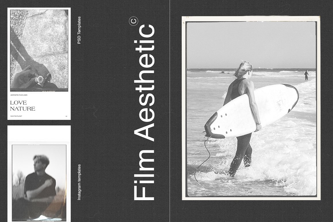 Film Aesthetic Instagram Templates.