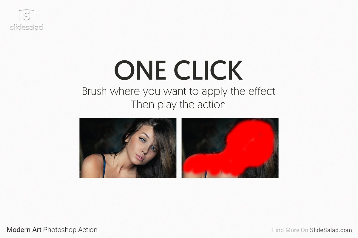 Brush where you want to apply the effect.