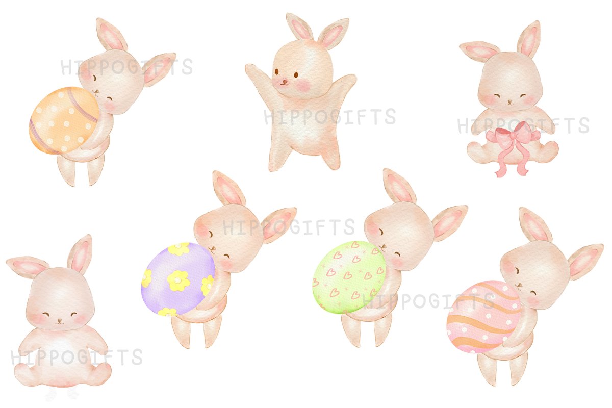 Cute bunnies for easter projects.