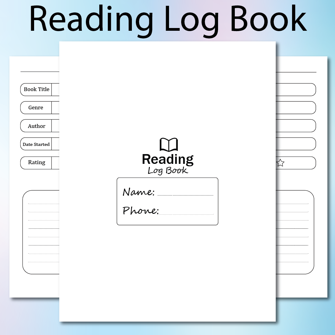 Reading Log Book / Kdp Interior cover image.