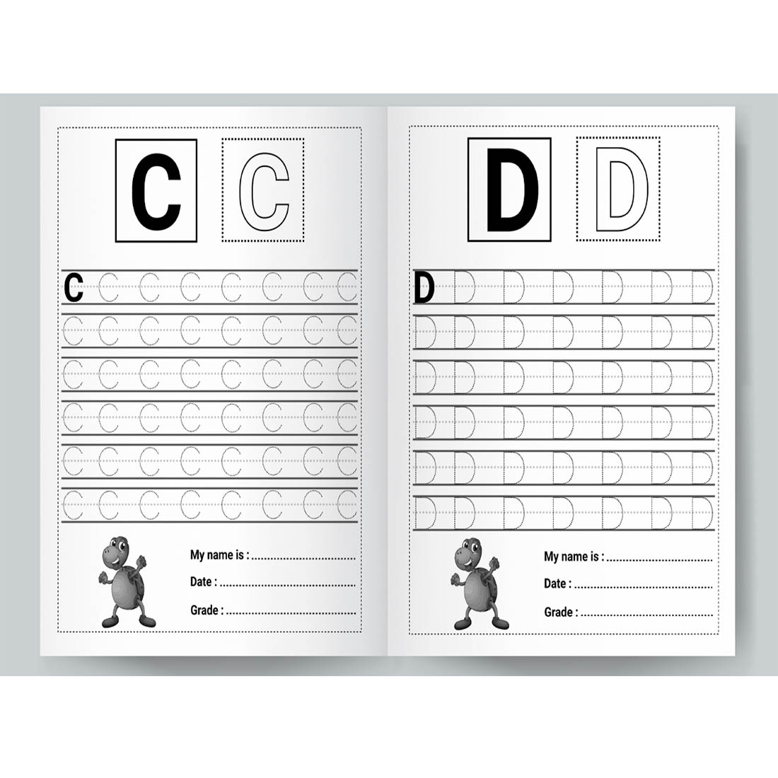 Latters Uppercase Tracing KDP Interior cover image.