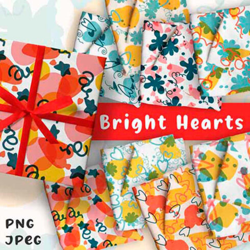 Valentine's Day Love Sublimation Patterns Design cover image.