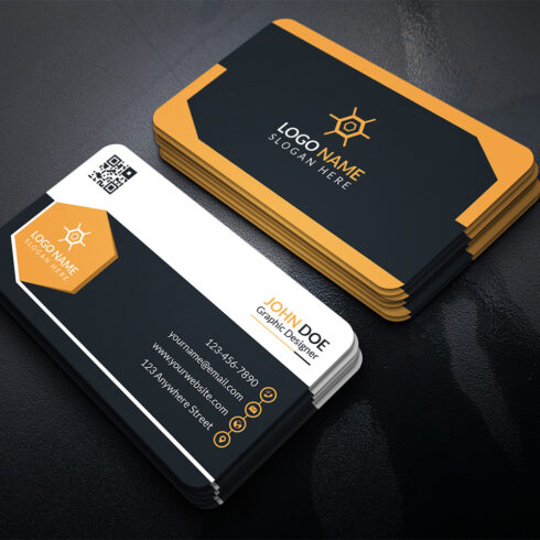 Corporate Business Card Design Template. | MasterBundles