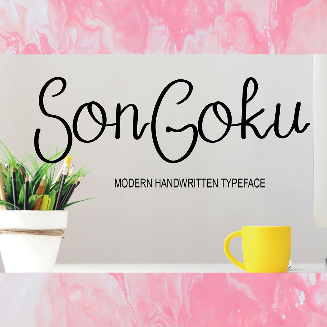 Font Script Signature Yonkao Design cover image.