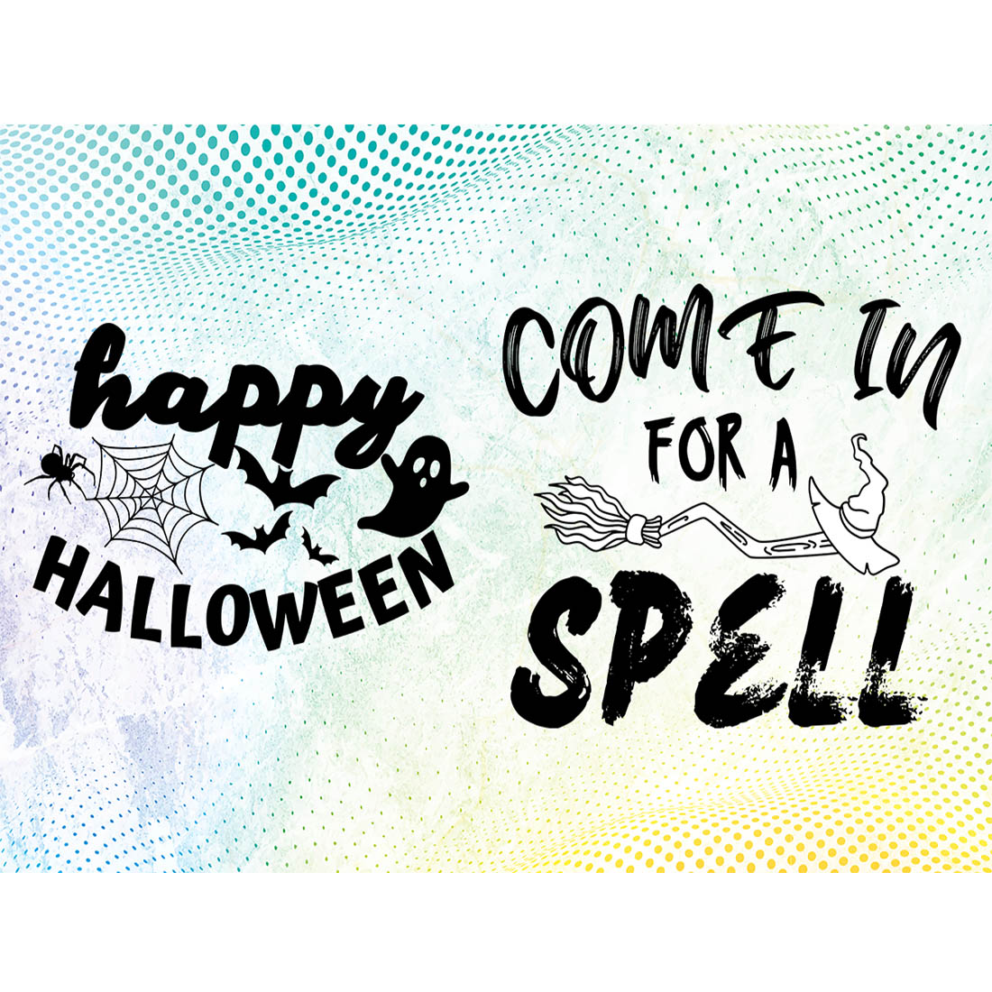 Quotes Halloween SVG Bundle cover image.