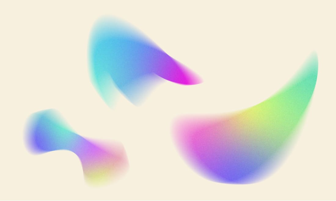 Gradient Abstract Shapes Vector Design preview image.