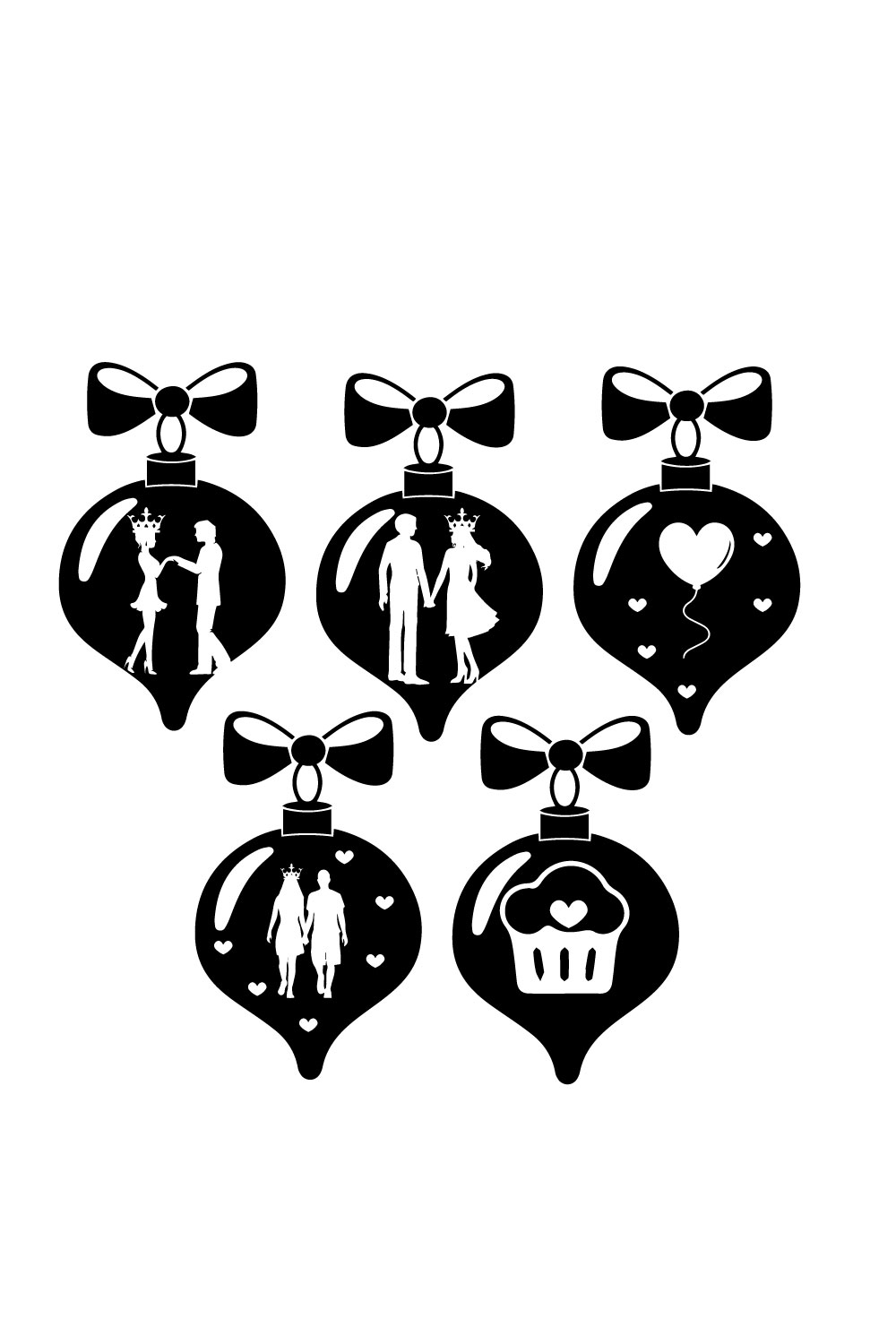 Valentine SVG Ornament Design pinterest image.